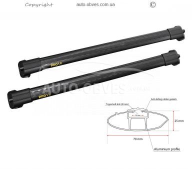 Crossbars Subaru Evoltis 2020-... type Air-1 color: black фото 6