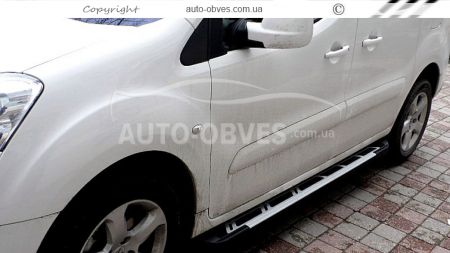 Бічні підніжки Fiat Doblo 2023-... - style: Audi фото 3