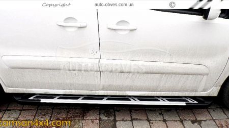 Боковые подножки Fiat Doblo 2023-... - style: Audi фото 1