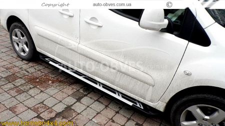 Боковые подножки Fiat Doblo 2023-... - style: Audi фото 4