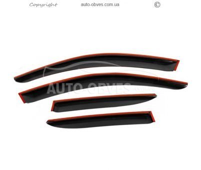 Wind deflectors Peugeot 2008 2019-... - тип: 4 шт photo 1