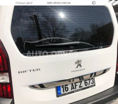 Кромка заднего стекла Opel Combo 2019-... - тип: нержавейка фото 1