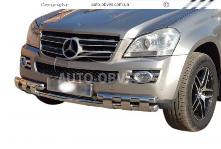 Bumper protection Mercedes GL - type: model with plates фото 1