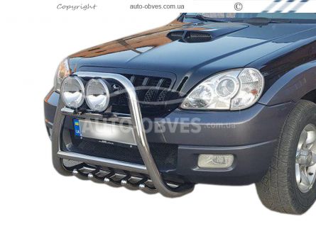 Hyundai Terracan front bumper protection фото 0