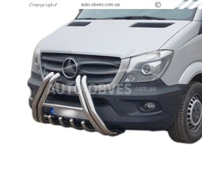 Front bumper protection Mercedes Benz Sprinter w906 фото 0