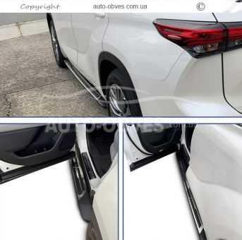 Side steps similar to Toyota Highlander 2021-... - type: suitable for all trim levels and models фото 2