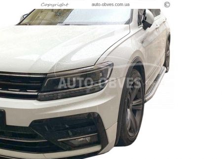 Боковые подножки Skoda Kodiaq 2017-2024 - style: Atom фото 5