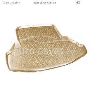 Trunk mat for Honda Accord VII 2003-2008 - type: model, color: beige фото 0