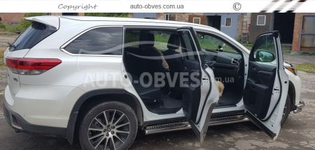 Боковые подножки модельные Toyota Highlander Ø: 60 мм фото 2