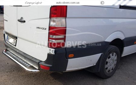 Mercedes Sprinter rear bumper protection - type: footrest фото 3