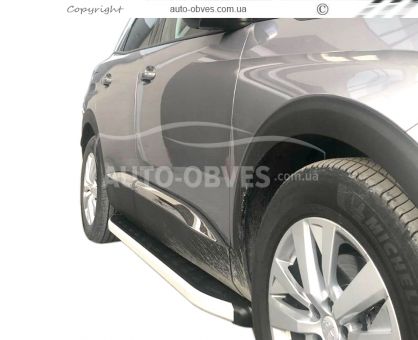 Profile running boards Peugeot 3008 2016-... - Style: Range Rover фото 1