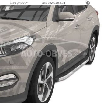 Running boards Hyundai Tucson 2015-2019 - Style: Range Rover фото 1