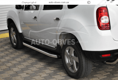 Профільні підніжки Nissan Terrano 2014-2018 - style: Range Rover фото 2