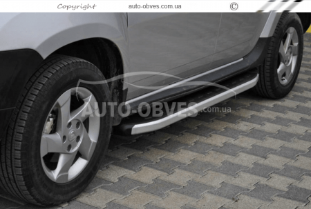 Профильные подножки Nissan Terrano 2014-2018 - style: Range Rover фото 4
