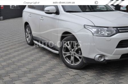 Profile running boards Mitsubishi Outlander 2013-2015 - Style: Range Rover фото 2