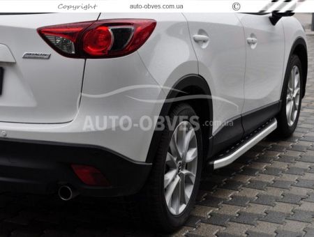 Profile running boards Mazda CX5 2011-2017 - Style: Range Rover фото 3