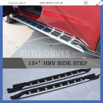 Бічні підніжки аналог Honda HRV 2016-... варіант v2 фото 3