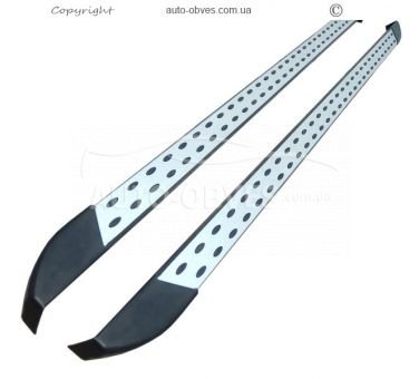 Volkswagen T6 running boards - L1\L2 bases - style: DotLine фото 0
