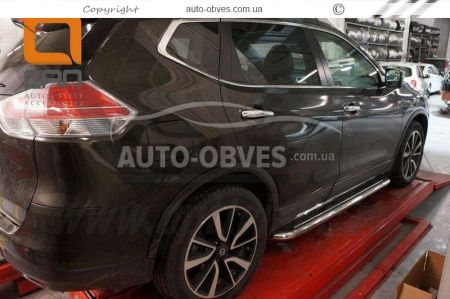 Боковые площадки Nissan X-Trail t32 2014-2017 Ø:42|51|60мм фото 3