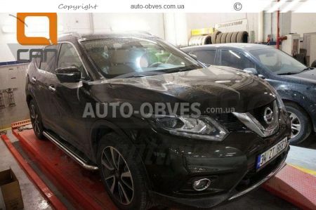 Боковые площадки Nissan X-Trail t32 2014-2017 Ø:42|51|60мм фото 1