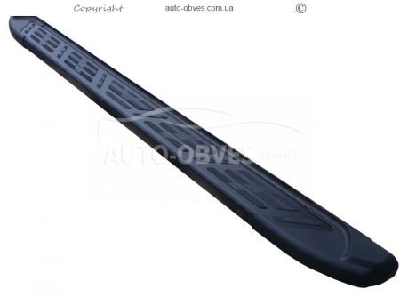 Running boards Citroen Berlingo 2008-2017 - style: Audi color: black фото 1