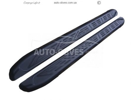 Подножки Nissan X-Trail t32 - style: Audi цвет: черный фото 0