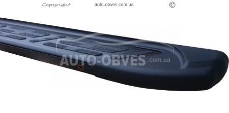 Подножки Renault Lodgy - style: Audi цвет: черный фото 2