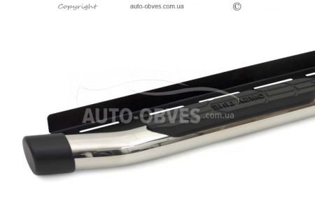 Footboards lateral Toyota Hilux 2006-2012 a pipe with a platform фото 2