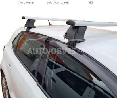 Crossbar Mercedes C-Class W203 sedan 2000-2007 length 130 cm for a smooth roof without roof rails фото 1