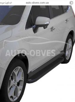 Бічні підніжки Subaru Outback - style: BMW, колір: чорний фото 6
