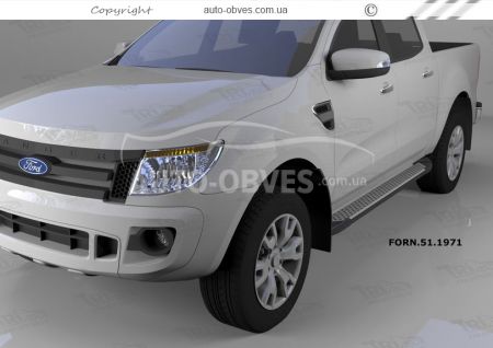 Подножки Ford Ranger 2017-... - style: BMW фото 1