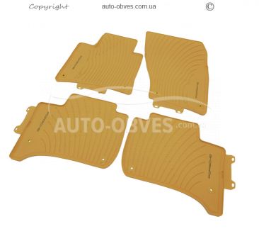 Floor mats original Porsche Cayenne 2010-2018 - type: beige - type: kt 4pcs фото 0