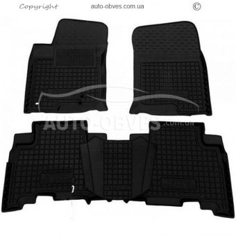 Floor mats Toyota Prado 150 5 seats 2014-2018 - type: polyurethane фото 0