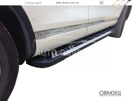 Боковые подножки Nissan Qashqai 2021 - ... - style: Audi фото 3