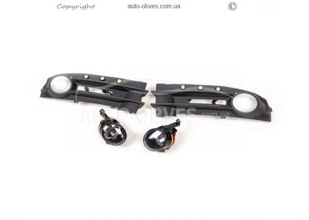Fog lights Volkswagen Caddy 2004-2010 - type: with led reflectors фото 1