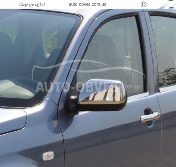 Накладки на зеркала Daihatsu Terios нержавейка фото 2