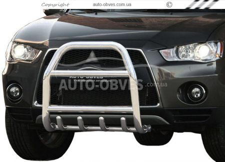 Кенгурятник високий Mitsubishi Outlander XL 2010-2012 - тип: до капоту фото 0