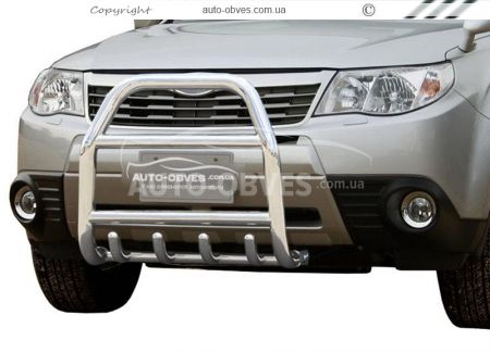 Кенгурятник высокий Subaru Forester 2008-2012 - тип: до капота фото 0