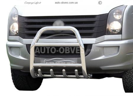 Кенгурятник высокий Volkswagen Crafter 2011-2016 - тип: до капота, под заказ фото 0