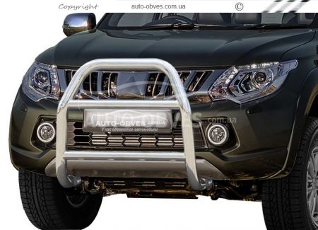 Кенгурятник високий Mitsubishi L200 2015-2018 - тип: без гриля фото 0