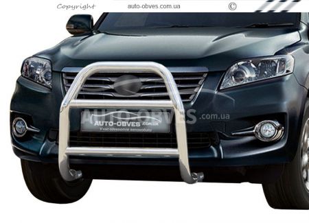 High bull bar Toyota Rav4 2010-2012 - type: without grill фото 0