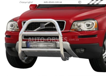 High bull bar Volvo XC90 - type: without grill, on request фото 0