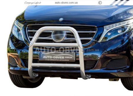 Кенгурятник высокий Mercedes Vito, V-class 2014-2025 - тип: без гриля, под заказ фото 0