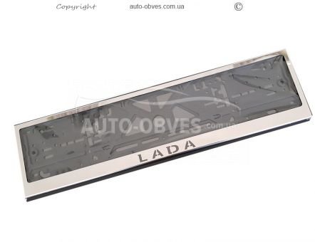 License plate frame with "Lada" logo фото 0