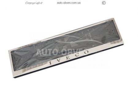 License plate frame with Iveco logo фото 0