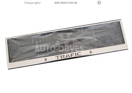 License plate frame with "Traffic" logo фото 0