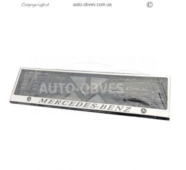 License plate frame for Mercedes - 1 pc фото 1