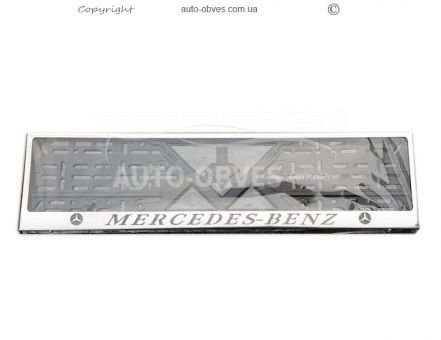 License plate frame for Mercedes - 1 pc фото 0