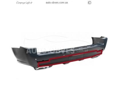 Rear diffuser Range Rover III L322 2003-2012 - type: black, Autobiography photo 3