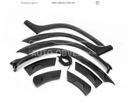 Renault Duster fender flares - type: high impact ABS plastic фото 1